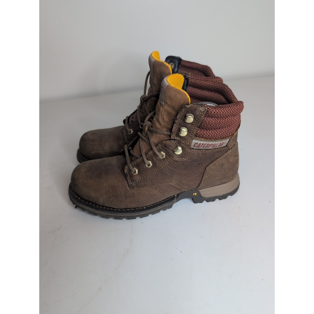 CAT Caterpillar P91573 Women's Paisley 6" Steel Toe Pyramid Work Boots Size 9